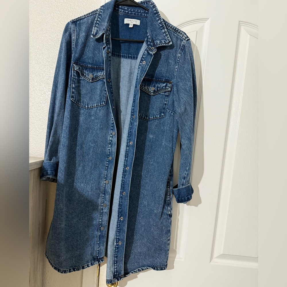 Habitual Blue Longline Jean Jacket